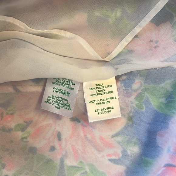 Lilly Pulitzer Alyna Long Sleeve Dress Spring in Your Step Size 14 NWT - Picture 10 of 10